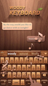 اسکرین شات برنامه Woody GO Keyboard Theme  Emoji 2
