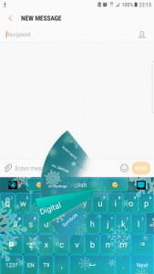 اسکرین شات برنامه Blue Ice Keyboard ❄️ 6