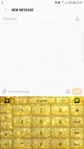 اسکرین شات برنامه Gold Shine - Theme for keyboard 4