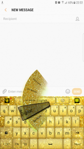 اسکرین شات برنامه Gold Shine - Theme for keyboard 3