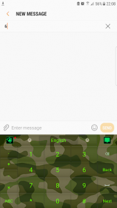 اسکرین شات برنامه Green Military Keyboard 4