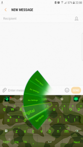 اسکرین شات برنامه Green Military Keyboard 3