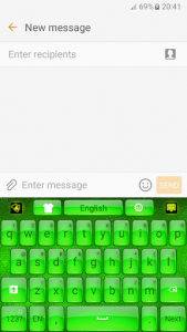 اسکرین شات برنامه Green Keyboard 1