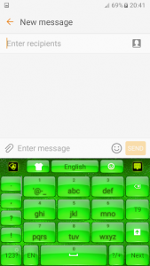 اسکرین شات برنامه Green Keyboard 4