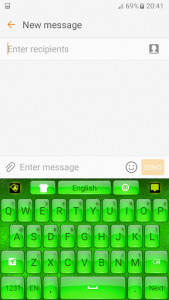 اسکرین شات برنامه Green Keyboard 2