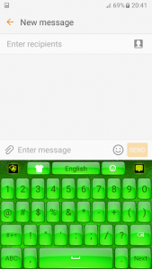 اسکرین شات برنامه Green Keyboard 7