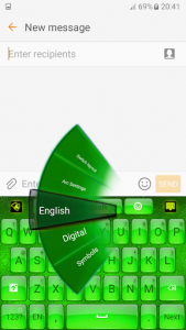اسکرین شات برنامه Green Keyboard 3
