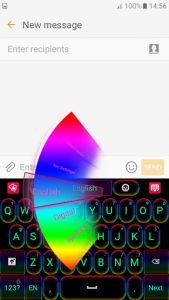 اسکرین شات برنامه Neon Colors Keyboard 3