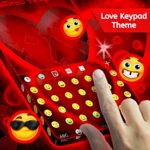 اسکرین شات برنامه Love Keypad Theme 3
