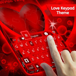اسکرین شات برنامه Love Keypad Theme 5