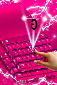 اسکرین شات برنامه Keyboard Color Pink Theme 2