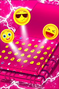 اسکرین شات برنامه Keyboard Color Pink Theme 5