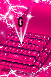 اسکرین شات برنامه Keyboard Color Pink Theme 4