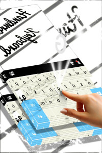 اسکرین شات برنامه Handwriting Keyboard Theme 5