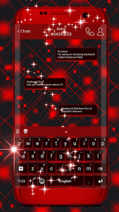 اسکرین شات برنامه Keyboard Red 1