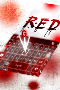اسکرین شات برنامه Red Keyboard HD 5