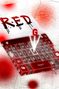 اسکرین شات برنامه Red Keyboard HD 3