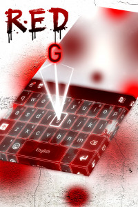 اسکرین شات برنامه Red Keyboard HD 4