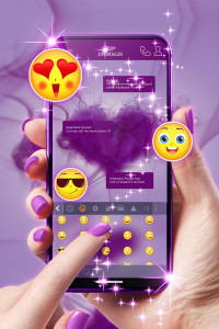 اسکرین شات برنامه Purple Keyboard 2