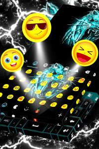 اسکرین شات برنامه Neon Keyboard Tiger 4