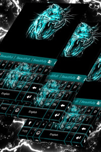 اسکرین شات برنامه Neon Keyboard Tiger 5