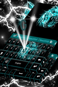 اسکرین شات برنامه Neon Keyboard Tiger 1