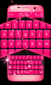 اسکرین شات برنامه Pink Keyboard For WhatsApp 3