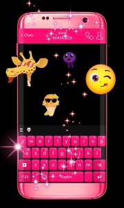 اسکرین شات برنامه Pink Keyboard For WhatsApp 5