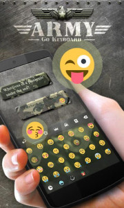 اسکرین شات برنامه Army GO Keyboard Theme & Emoji 2