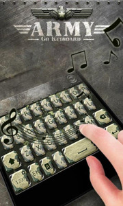 اسکرین شات برنامه Army GO Keyboard Theme & Emoji 3