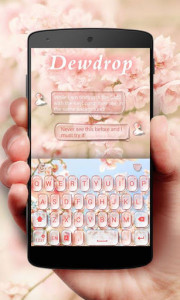اسکرین شات برنامه Dewdrop GO Keyboard Theme 1