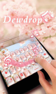 اسکرین شات برنامه Dewdrop GO Keyboard Theme 3