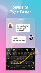 اسکرین شات برنامه GO Keyboard Pro - Emoji, GIF, Cute, Swipe Faster 6