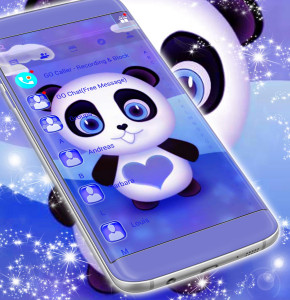 اسکرین شات برنامه Cute Panda SMS Theme 5