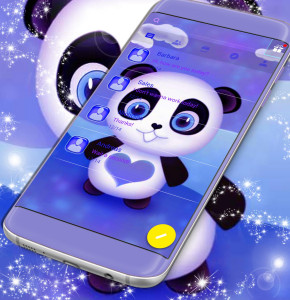 اسکرین شات برنامه Cute Panda SMS Theme 1
