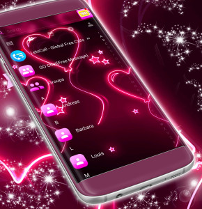 اسکرین شات برنامه Pink Neon SMS 5