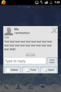 اسکرین شات برنامه Theme Black White GO SMS PRO 3