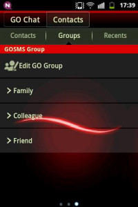 اسکرین شات برنامه Simple Red Theme GO SMS 5
