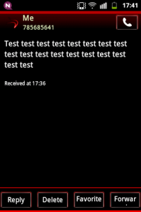 اسکرین شات برنامه Simple Red Theme GO SMS 6