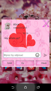 اسکرین شات برنامه Pink Cats Theme GO SMS Pro 3