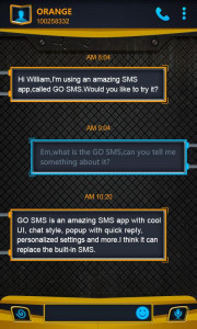 اسکرین شات برنامه GO SMS PRO ULTIMATE TASK THEME 2