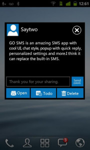 اسکرین شات برنامه GO SMS Pro WP7 ThemeEX 3