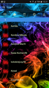 اسکرین شات برنامه Color Smoke Theme GO SMS Pro 2