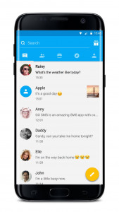 اسکرین شات 3 برنامه GO SMS Pro - Messenger, Free T