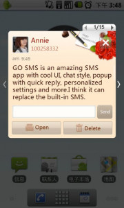 اسکرین شات برنامه GO SMS Pro Valentine's Day the 2