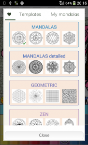 اسکرین شات برنامه Mandalas coloring pages (+200 free templates) 2