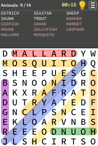 اسکرین شات 1 بازی Word Search
