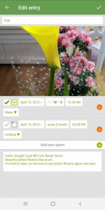 اسکرین شات 3 برنامه Garden Manager : Plant Alarm