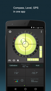 اسکرین شات برنامه Compass Level & GPS 1