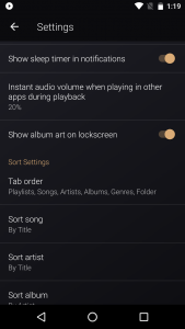 اسکرین شات برنامه My Music Player 6